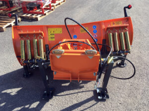 Snowblade with plate for tractor