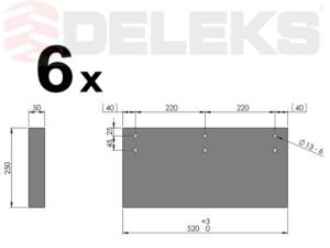 Spare rubber blade LNV-315