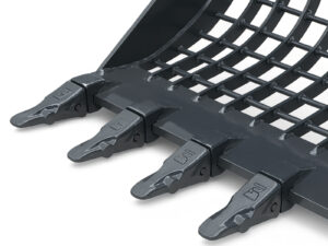 Stone rake bucket for S280 miniexcavator - 100cm