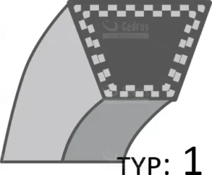 Siksna MTD gaitas piedziņas /15.8x1688/