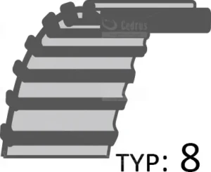 Siksna zębaty piedziņas noży MT6127 /1912X25/239zębów
