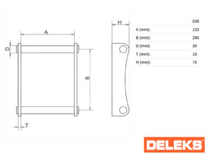 Tilting Ditching Bucket for S100 miniexcavator - 60cm - S30