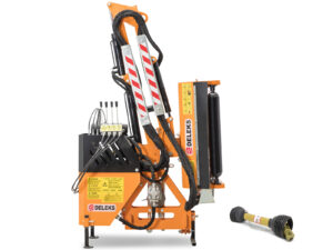 Tractor-mounted hydraulic hedge cutter hedge trimmer with brush cutter or cutterbar