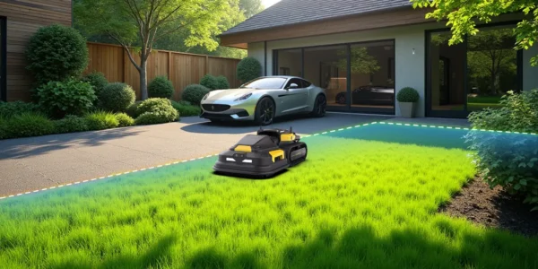 zāles pļāvējs robots bezvadu rtk gps un robežvada perimetra stieples